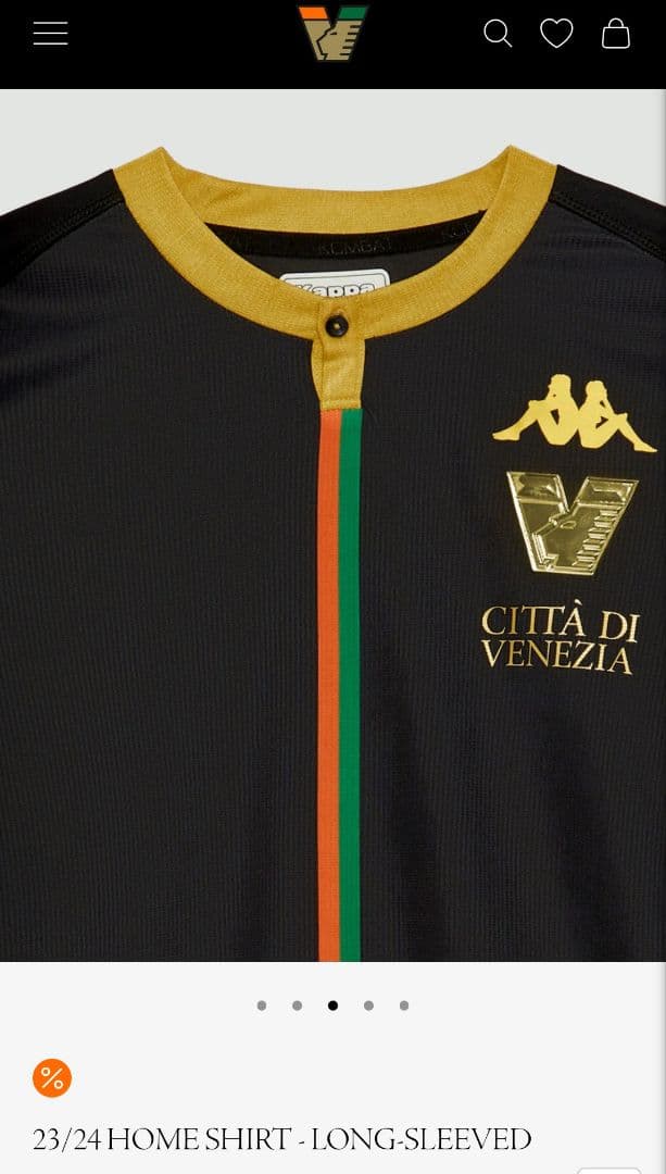 【ヴェネツィアFC】Lサイズ Kappa VeneziaFC 23/24長袖