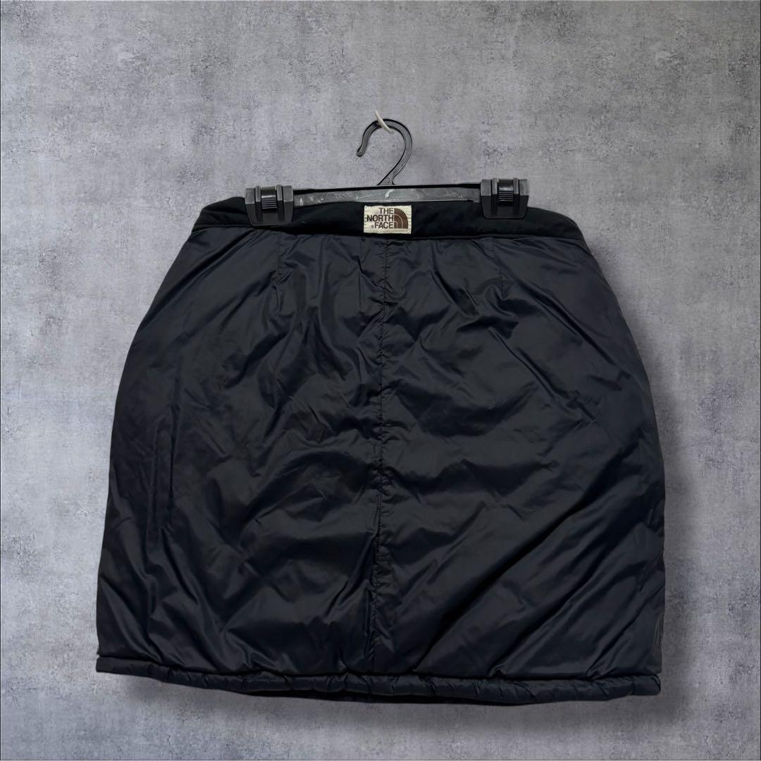 ✨人気　ノースフェイス　キルティング　グースダウン　700 スカート　ブラック