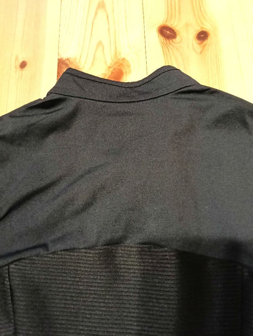 美品 new balance GOLF ドビーボーダーハーフジップワンピース