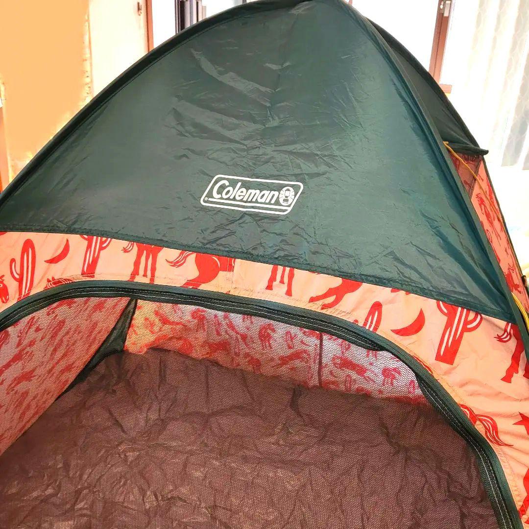 コールマン　クイックアップIGシェード ワンタッチテント　レッド