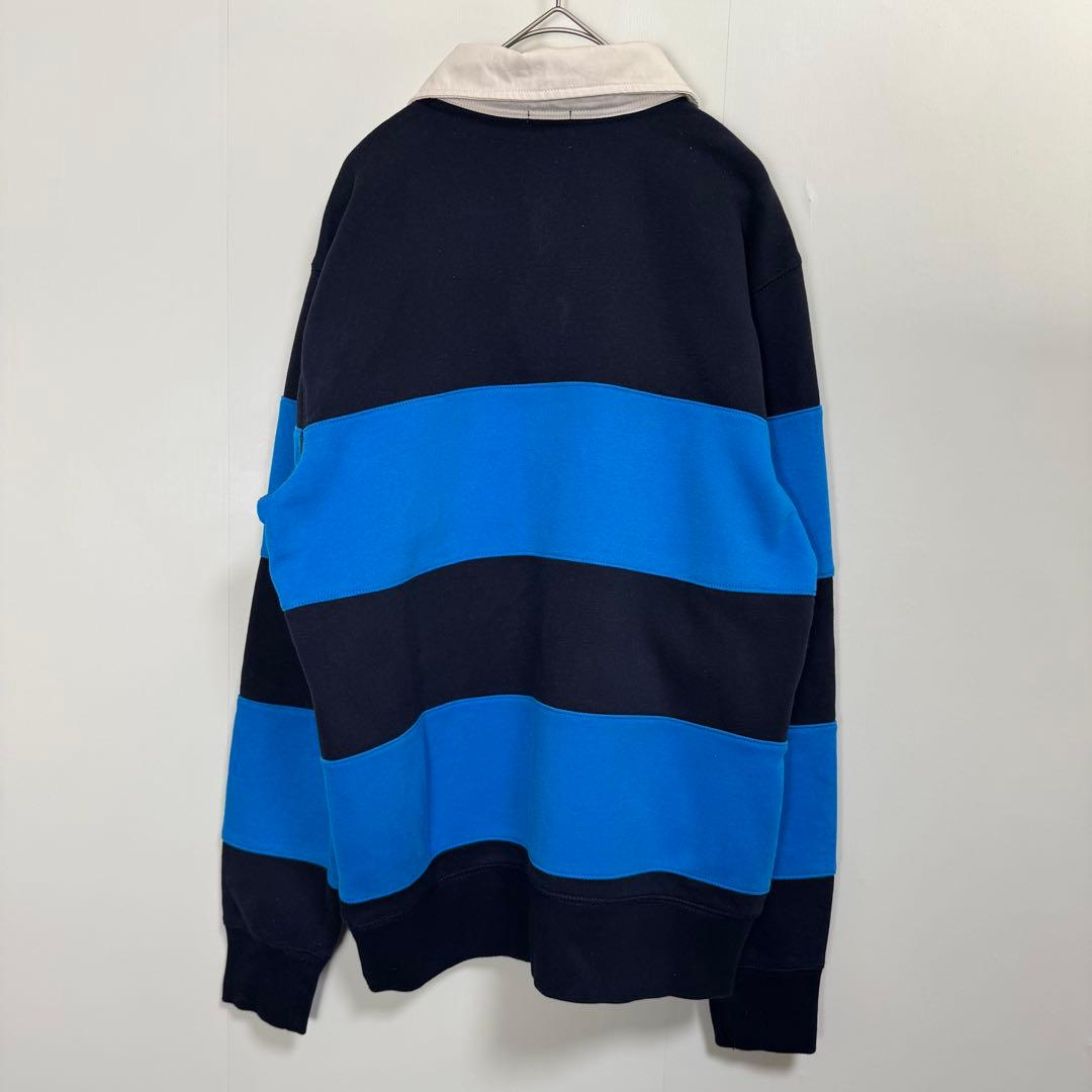 OLDGAP ラガースウェット 裏起毛 ボーダー　カンガルーポケット　長袖