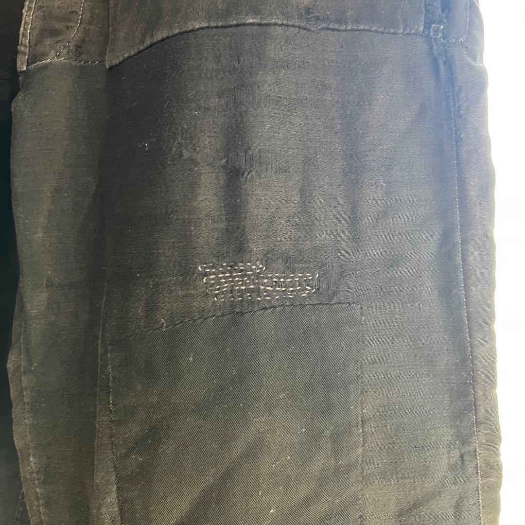 20s 30s french vintage ブラックモールスキン トラウザーズ