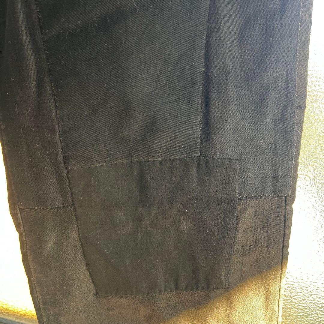 20s 30s french vintage ブラックモールスキン トラウザーズ