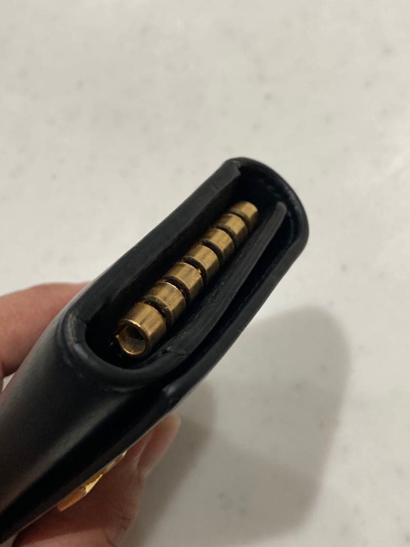 YSL ブラックレザー キーケース