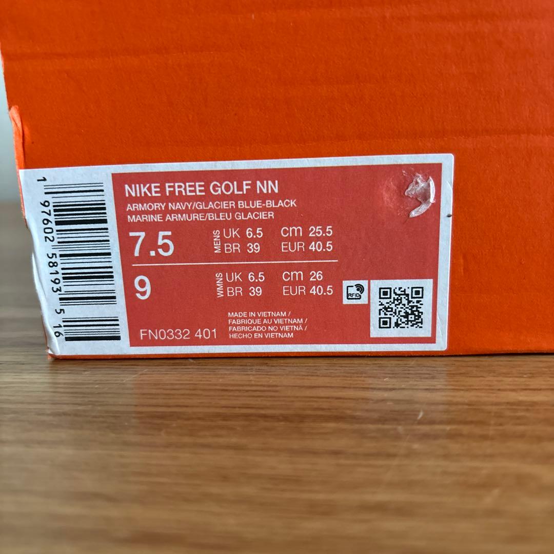 25.5　ナイキ　ゴルフ　スパイクレス　アーモリーネイビー FN0332