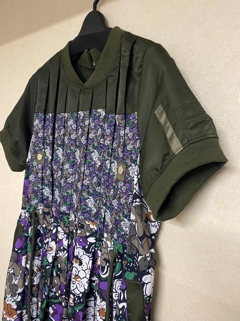 MICALLE MICALLE 花柄ロングワンピース　プリーツ　ミカーレミカーレ