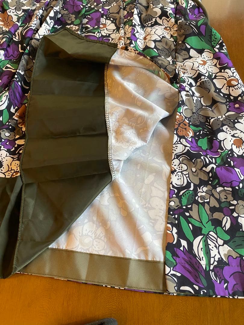 MICALLE MICALLE 花柄ロングワンピース　プリーツ　ミカーレミカーレ