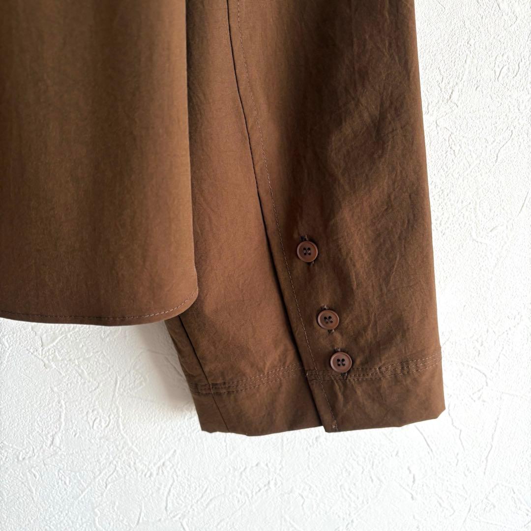 新品未使用品 2025 TODAYFUL ラウンドヘムタイブラウス ブラウン