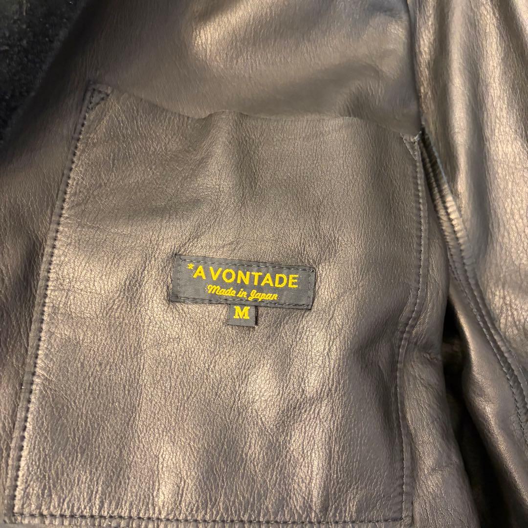 A VONTADE 牛革ブラック スエード カバーオール　40's