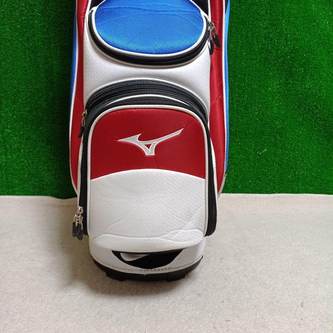 軽量 Mizuno キャディバッグ ホワイト/ブルー