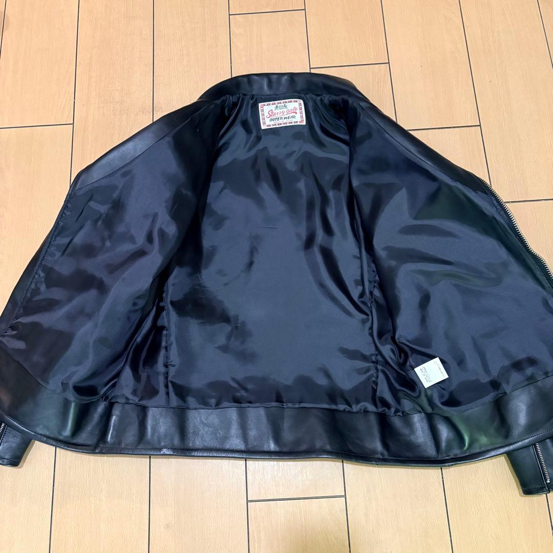 ジェラード　馬革　ブラック ダブルライダース　XL　未使用 に近い