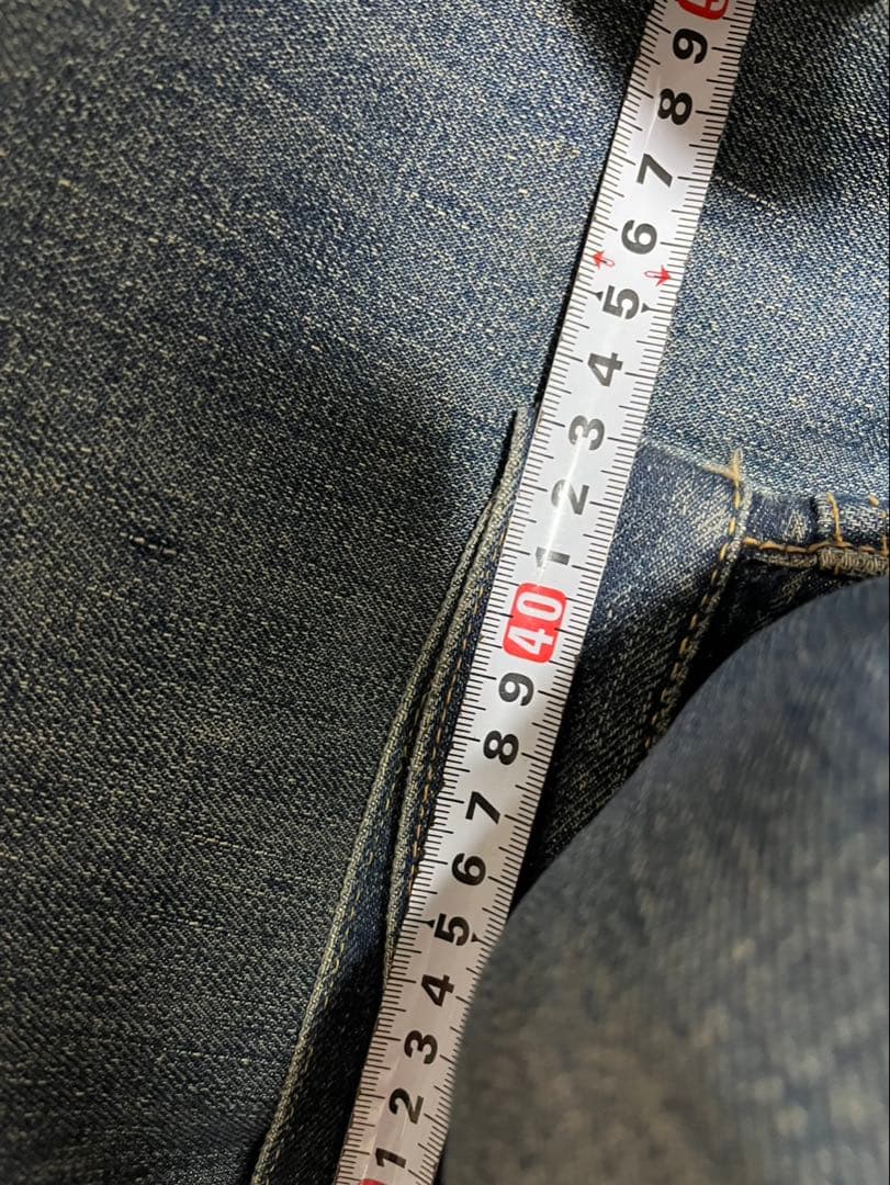 【スペシャル】 50s リーバイス 黒ハチノス 縦落ち 炭鉱