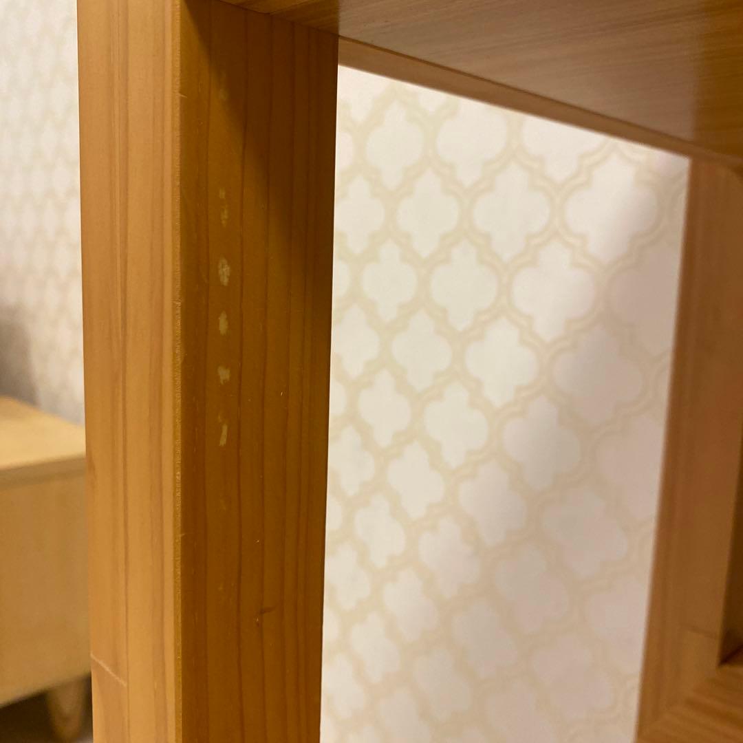 【廃盤レア】momonatural キッチンワゴン タイル天板 キャスター付き