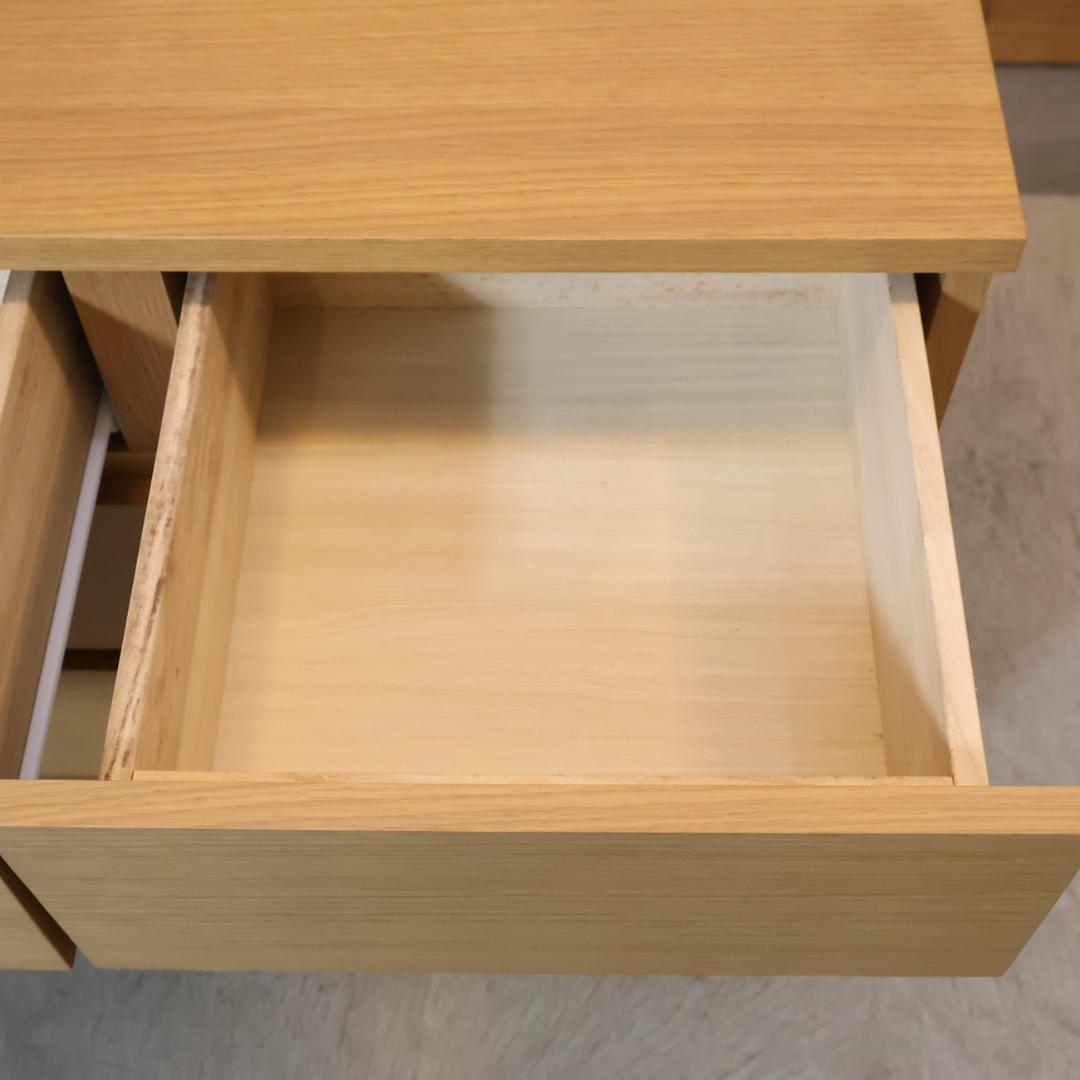 無印良品 MUJI オーク材 チェスト4段・ワイド 北欧スタイル カジュアル