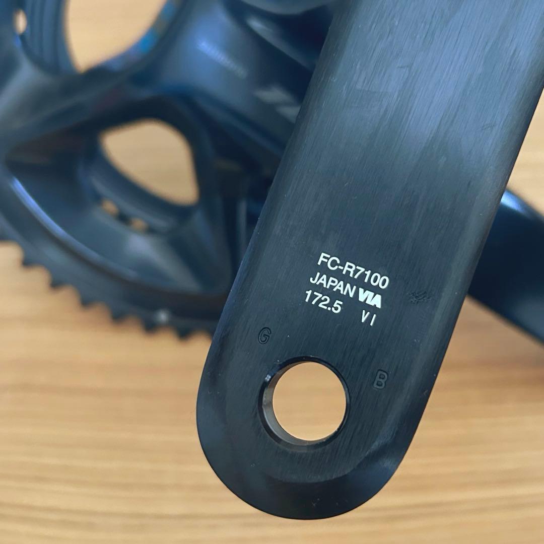 パーツ SHIMANO FC-R7100 52x36t 172.5mm