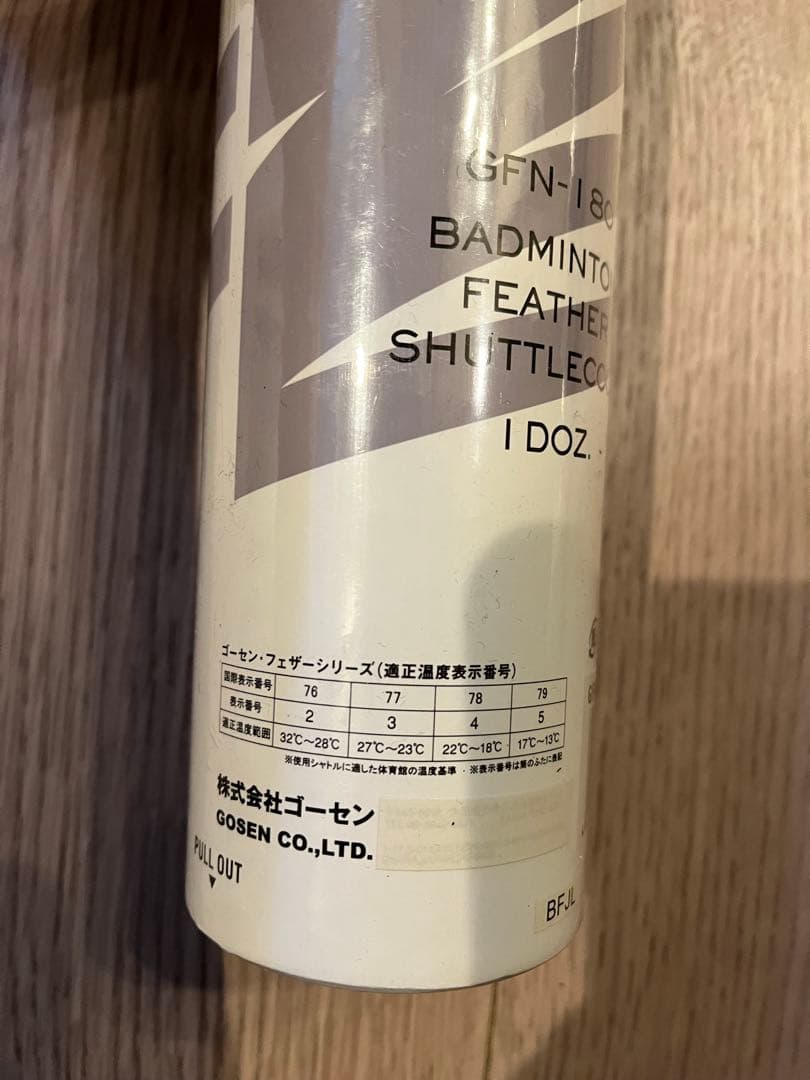 GOSEN NEO FEATHER OPAL バドミントンシャトル 2ダース