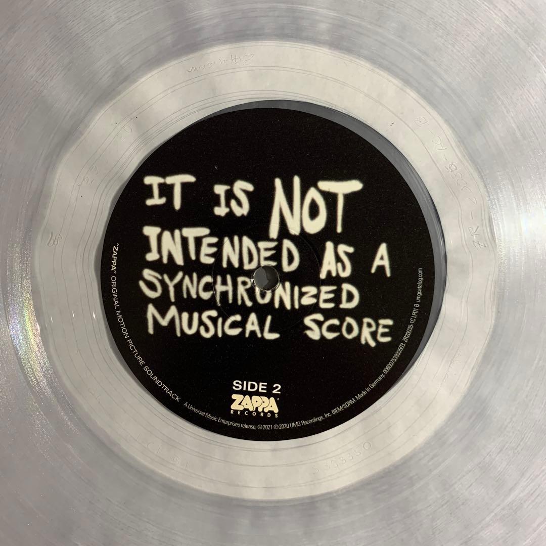 Frank Zappa / Zappa （OST）)（Clear Vinyl）