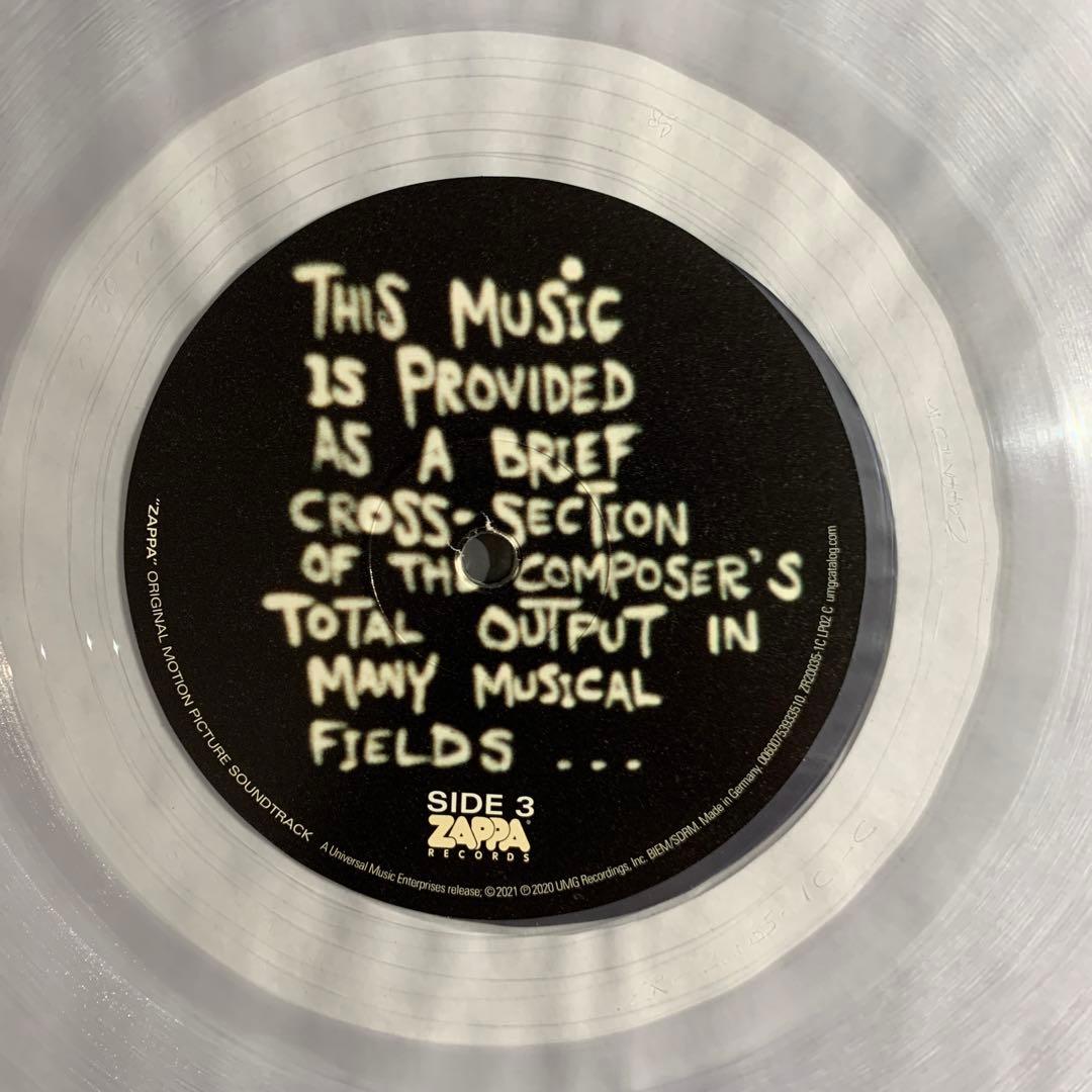 Frank Zappa / Zappa （OST）)（Clear Vinyl）