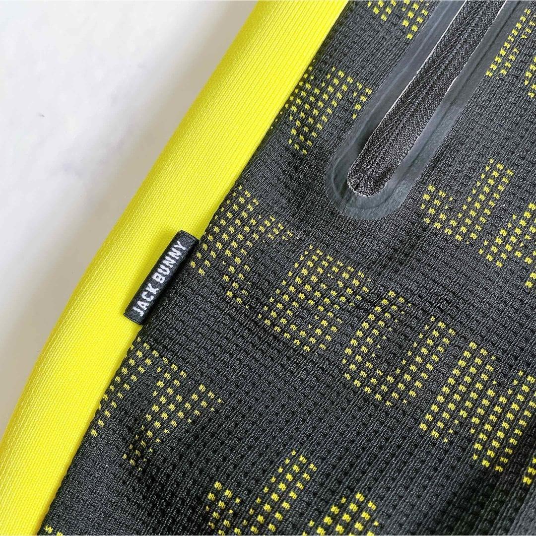 美品 ジャックバニー ロゴ総柄トラックパンツ ゴルフウェア サイドライン M