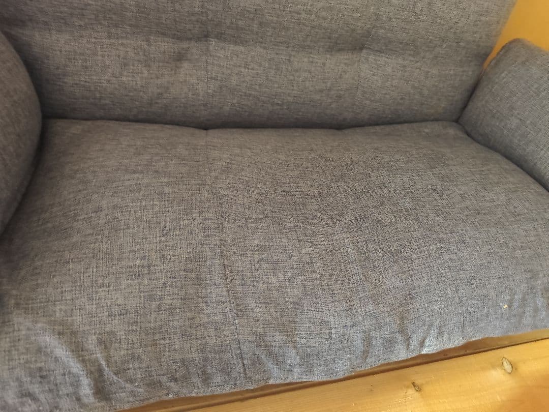 【関東限定】コンパクト 2人掛けリクライニングソファ グレー 北欧モダン