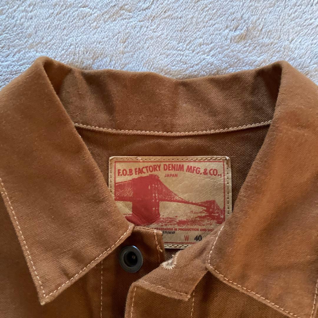 極美品　FOB Factory コットンダックジャケット　ジージャン　40