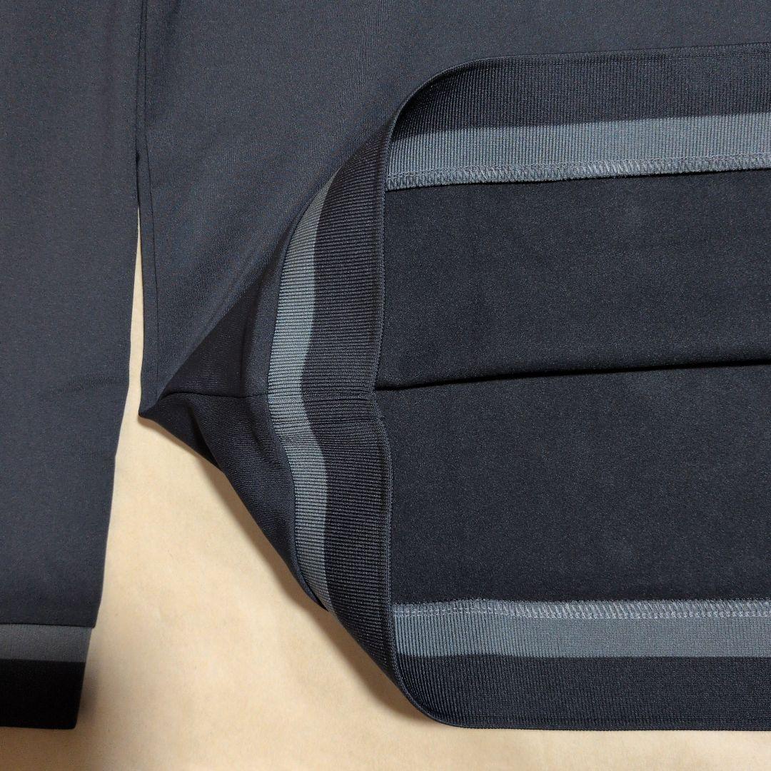 アディダスゴルフ:メンズ:XLサイズ:長袖ポロシャツ:胸ポケット付き:黒