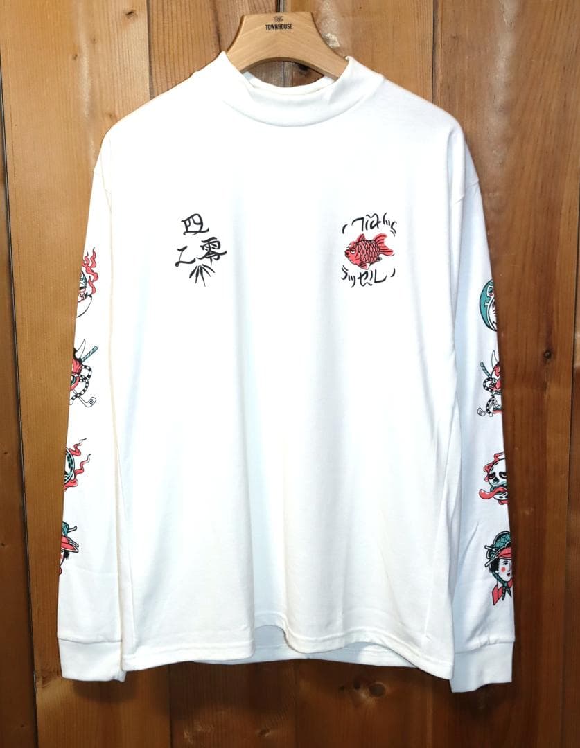 新品 ラッセルノ LOOSE FIT ハイネック 長袖シャツ (5/L) Ⓗ