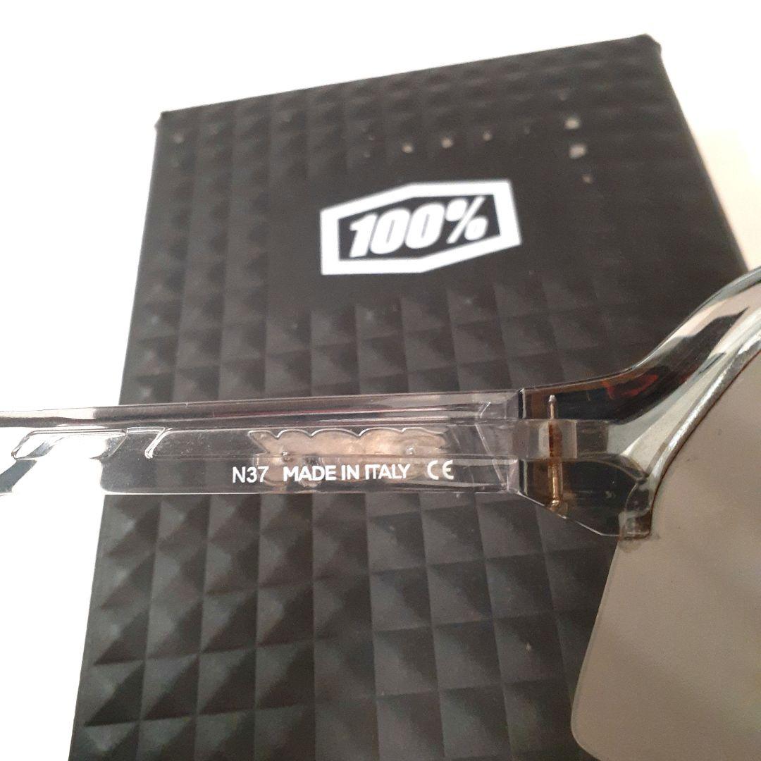 100% S3 クリア シルバー ワンハンドレッド サングラス