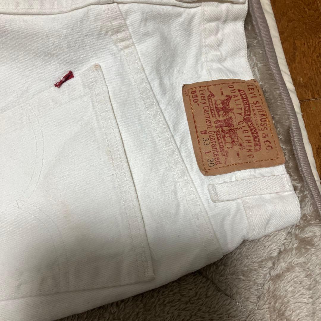 Levi's 550 RELAXED FIT ホワイト USA製 33×30