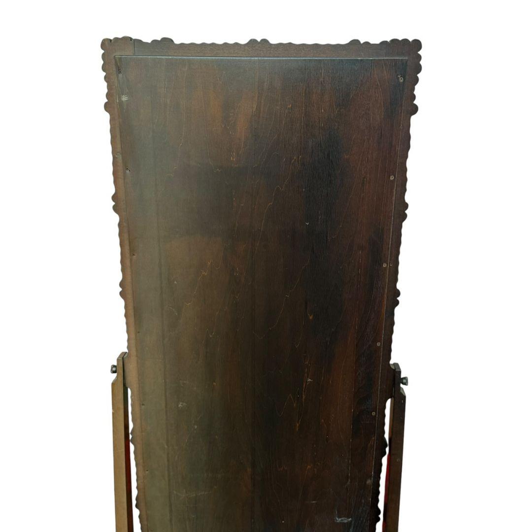 軽井沢彫り　桜　姿見　鏡