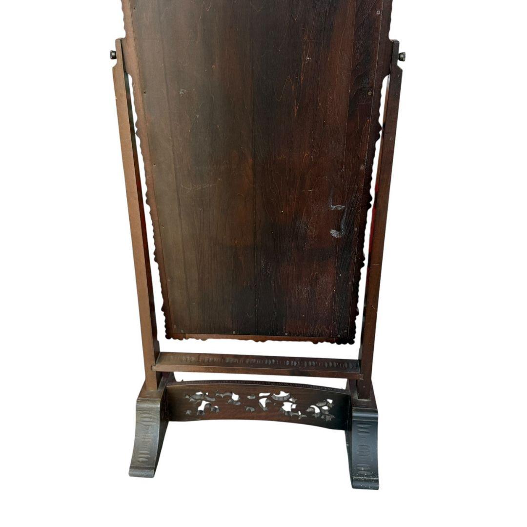 軽井沢彫り　桜　姿見　鏡