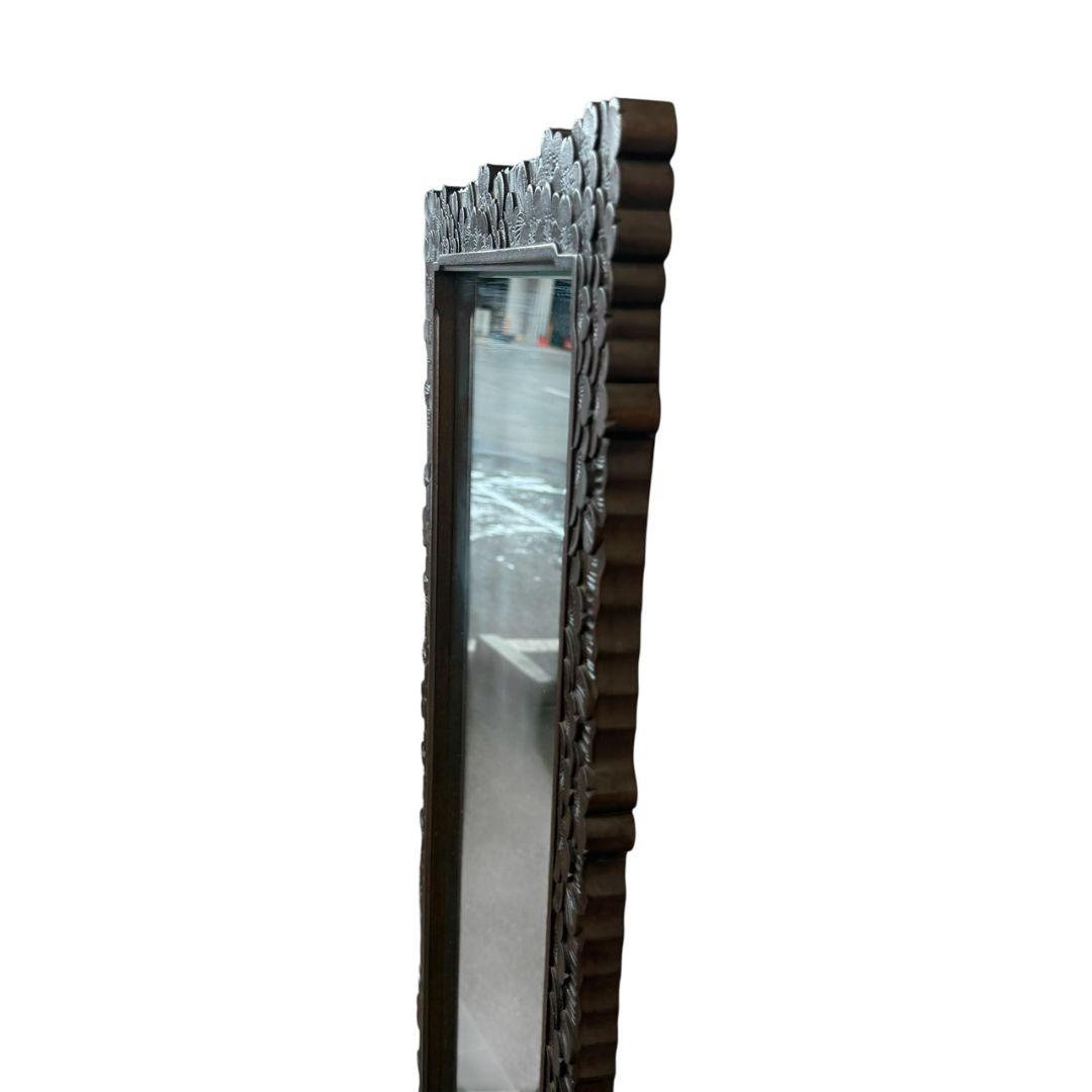 軽井沢彫り　桜　姿見　鏡