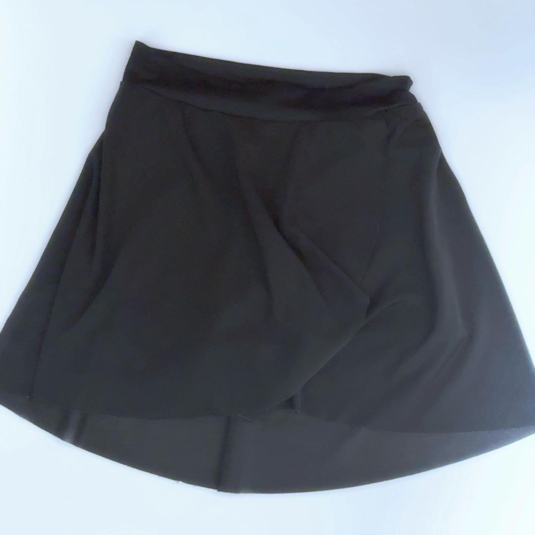 チャコット　chacotte ショートスパッツ付スカート　ブラック　黒　Ｓ160