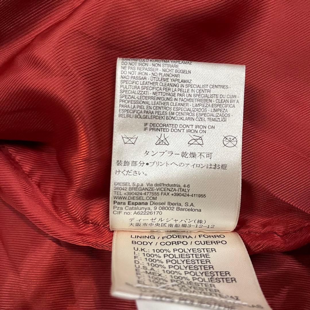 専用 DIESEL シングル バイカー レザージャケット ライダース 本革