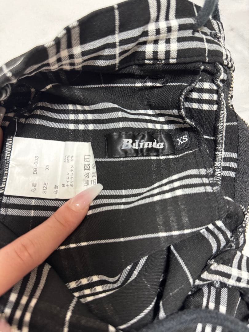 BELINDA チェック柄スーツセットアップ スラックス