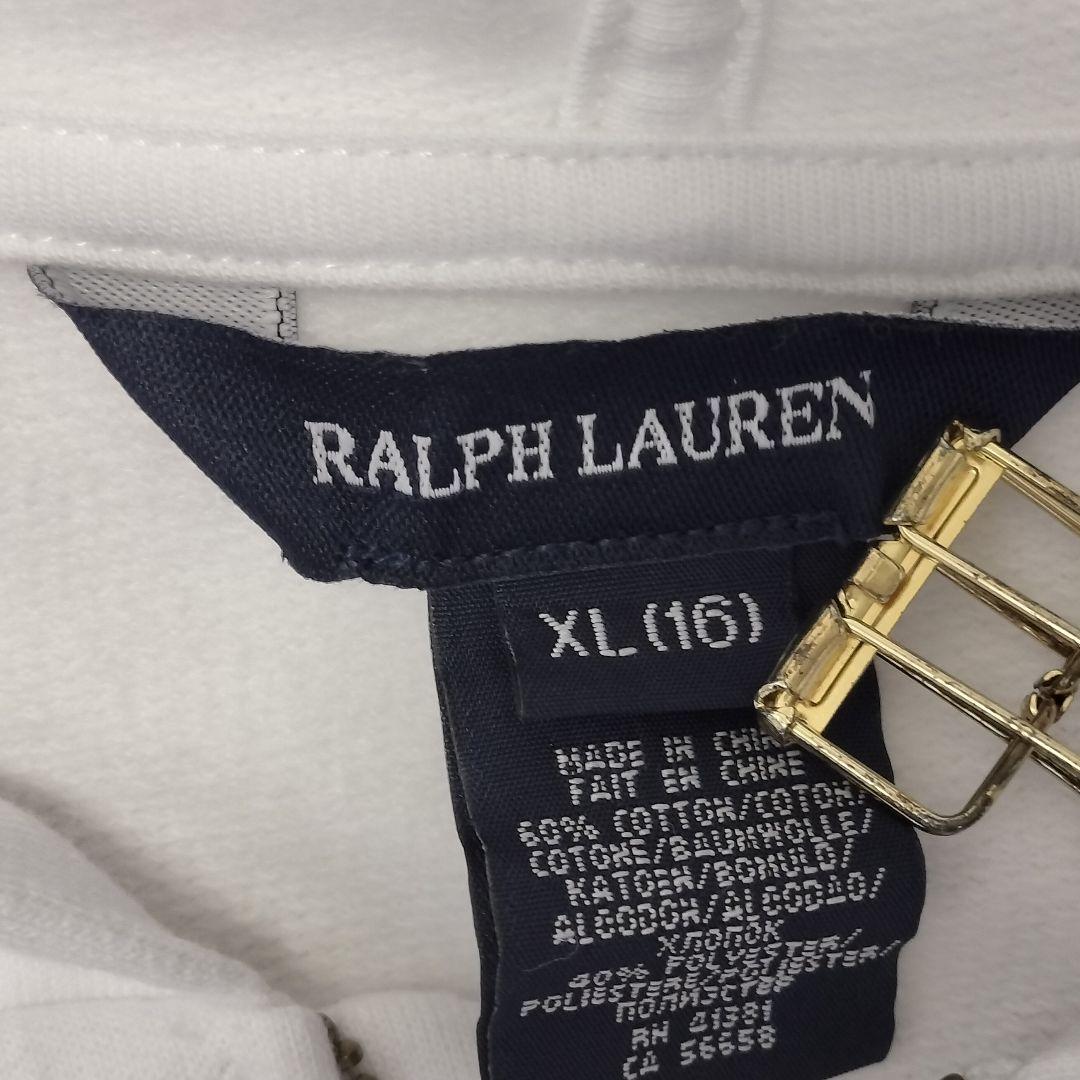 ラルフローレン ジップ パーカー ビッグポニー XL(16)キッズ 女性S〜M