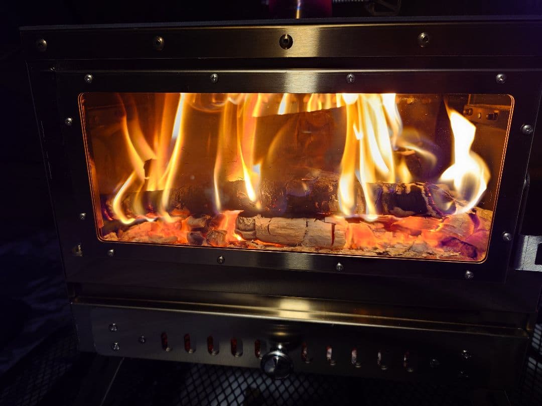 Solotour テントストーブ 二次燃焼 薪ストーブ 三面 耐熱ガラス