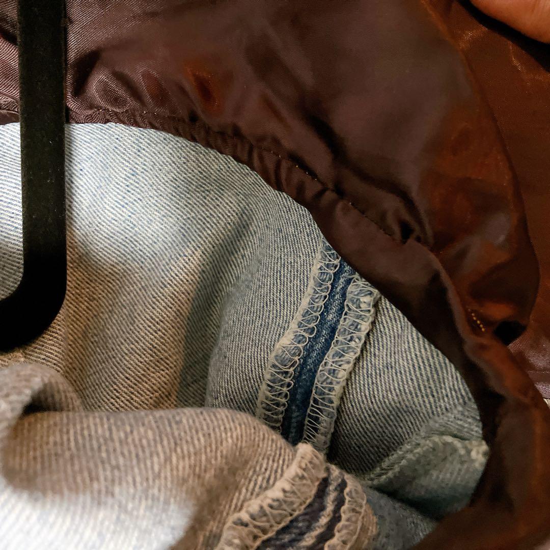 レザージャケット デニムジャケット　リメイク　リーバイス　501xx