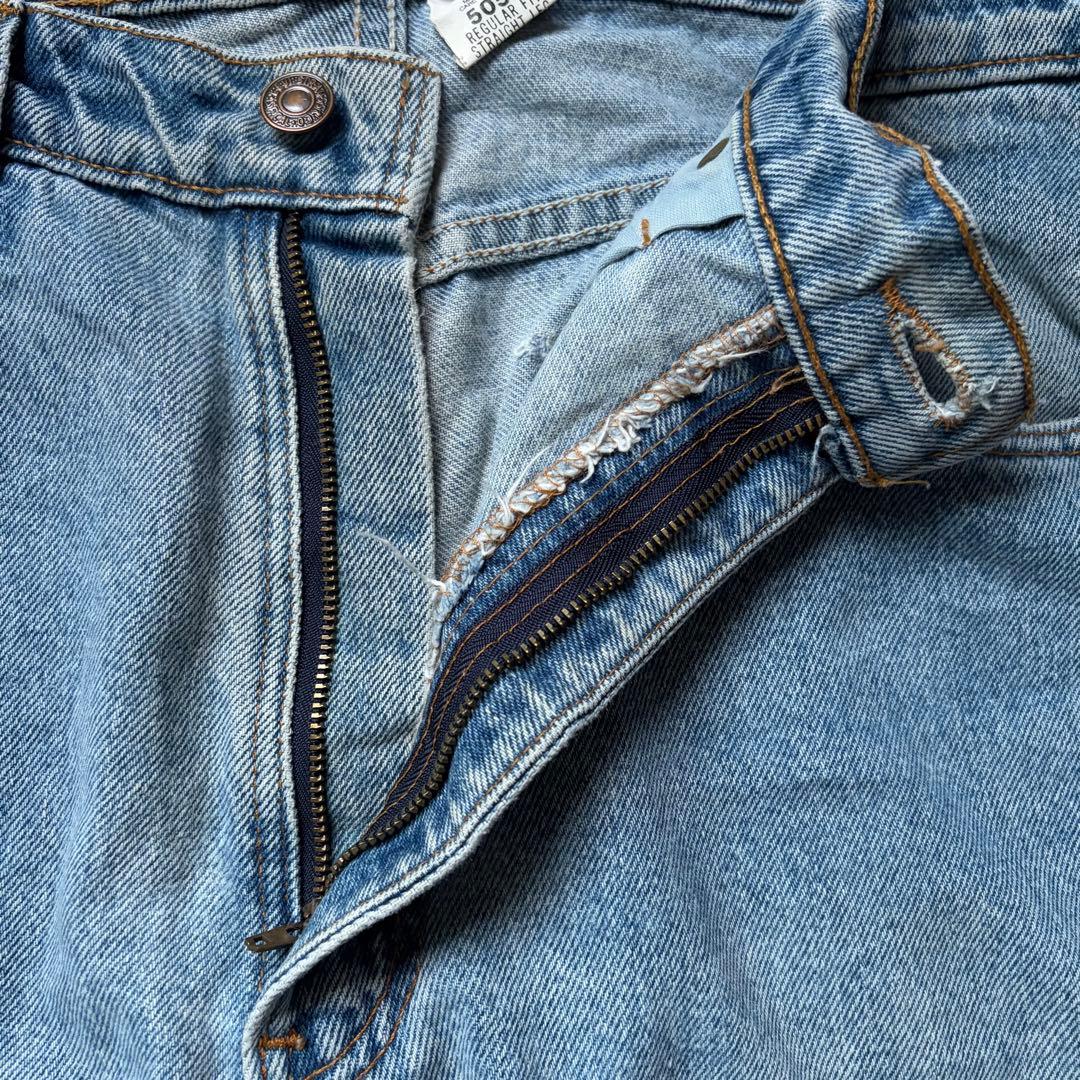 90s USA製 Levis リーバイス505 ヴィンテージブルーデニム W34