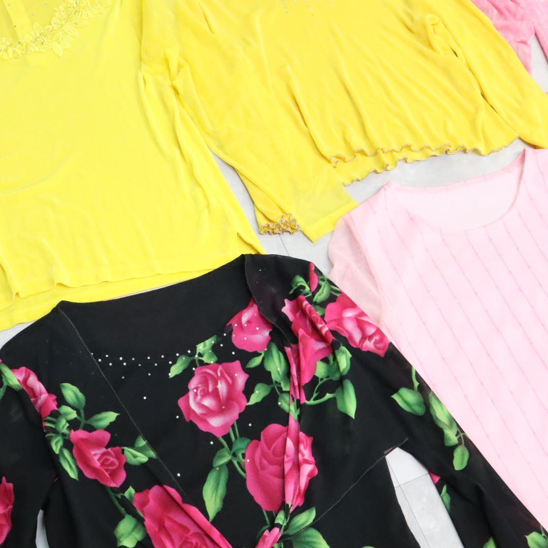 【美品 社交ダンス 衣装 レッスン着 まとめ売り】ブラウス トップス 12着