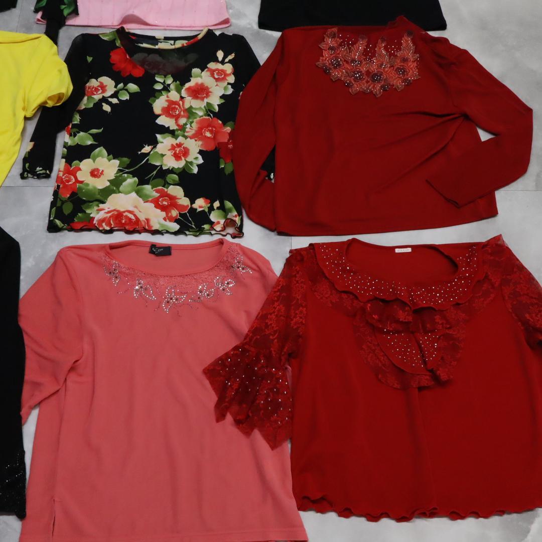 【美品 社交ダンス 衣装 レッスン着 まとめ売り】ブラウス トップス 12着
