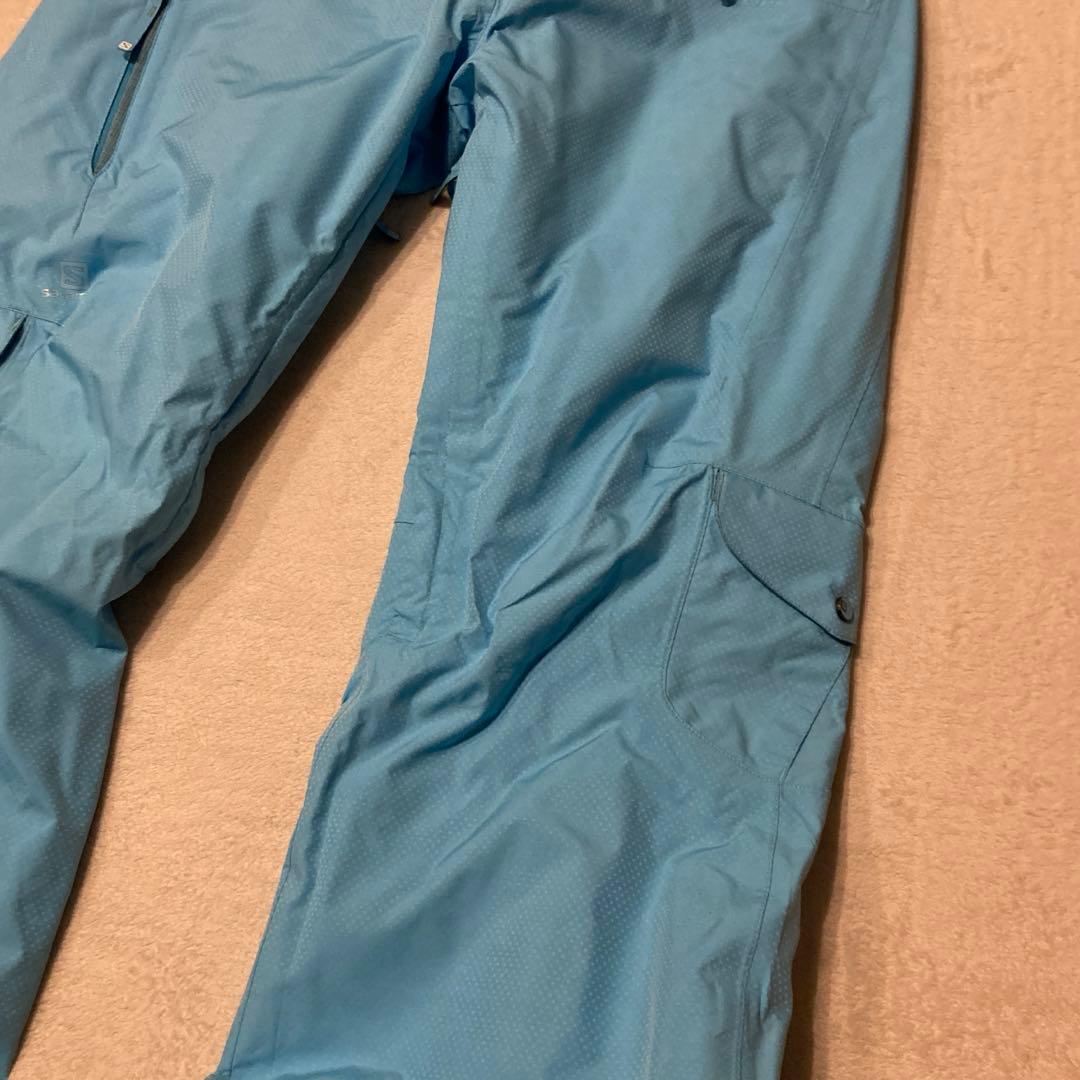 新品未使用 SALOMON レディース スノボ スキーパンツ スノーボード 水色