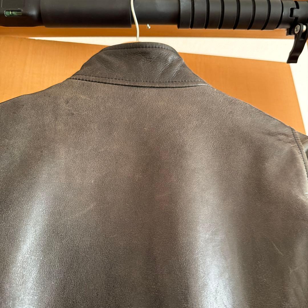 無印良品　ライダース　ジャケット　シングル　本革