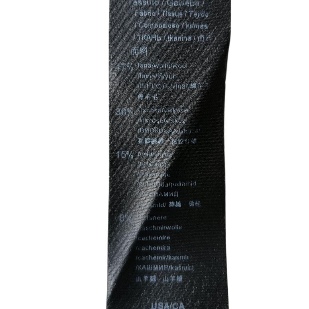 【エンポリオアルマーニ】ハイネックニットポンチョ ケープ ネイビー カシミヤ混