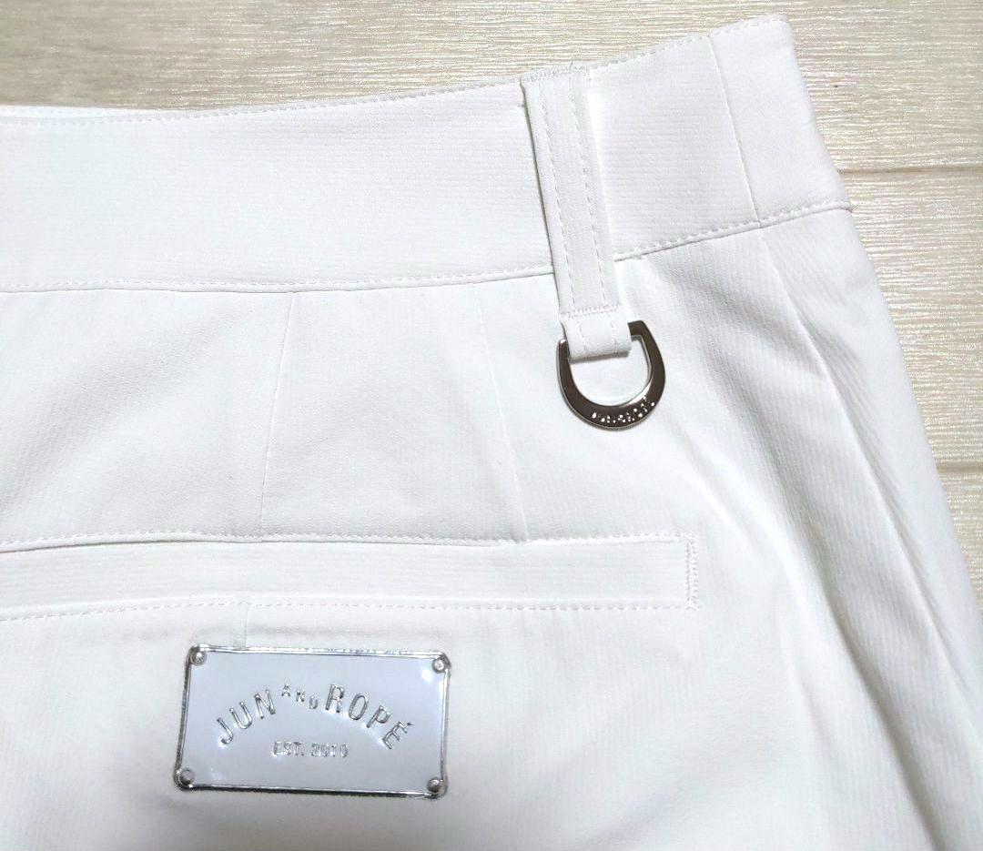 新品　ジュンアンドロペ　スカートL　白ホワイト定価25300円春夏