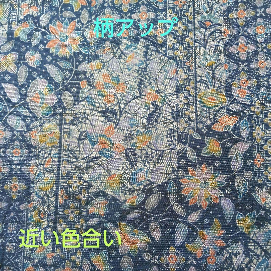 着物リメイク せんじゃく紬 ウール混合 ヨーク切り替え ギャザーワンピース