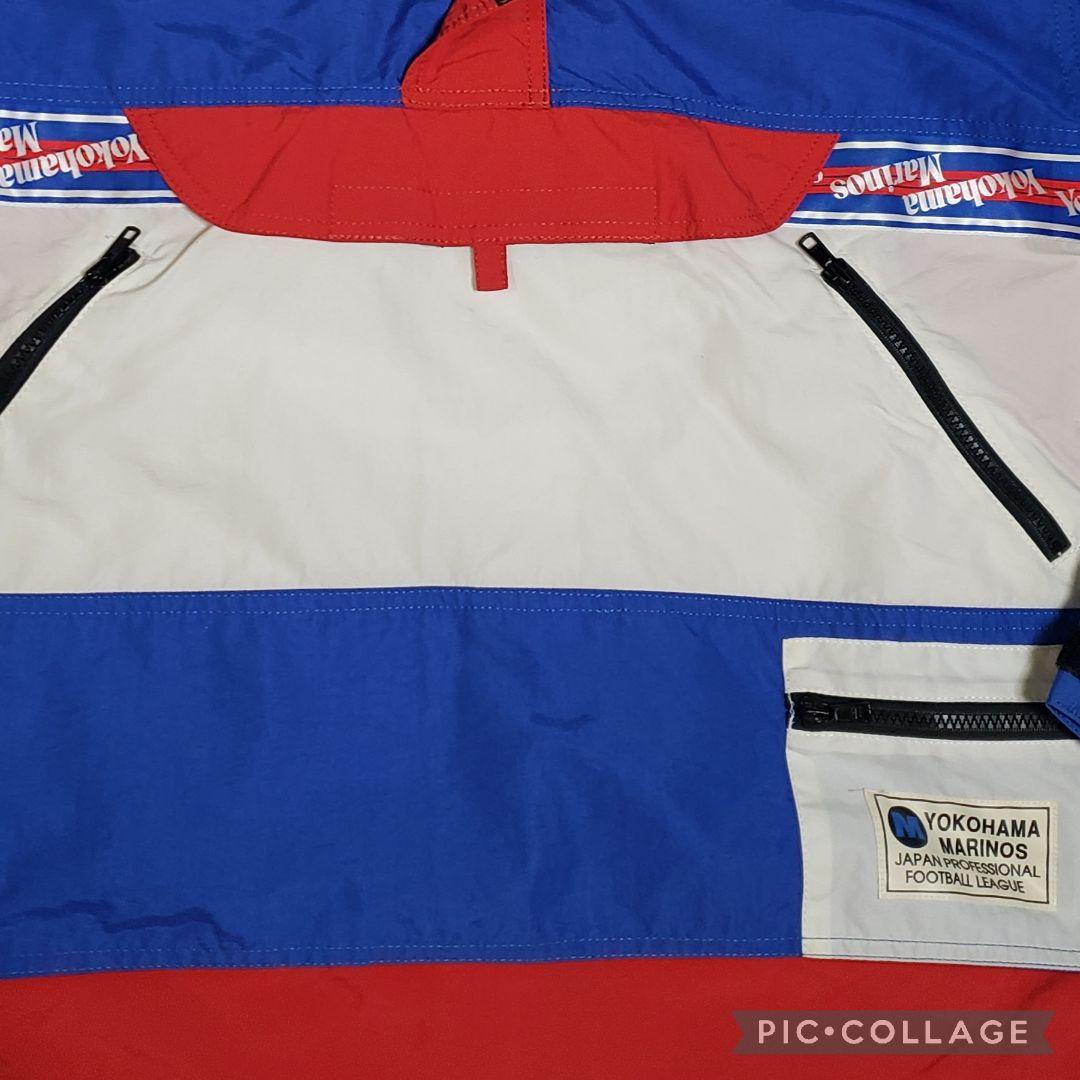 横浜マリノス　ハーフジップパーカー　ジャンパー　レア　ワッペンエンブレム刺繍