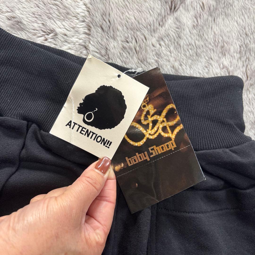 【レア！？】BABYSOOP 黒 スウェットパーカー＆パンツ 平成ギャル ダンス