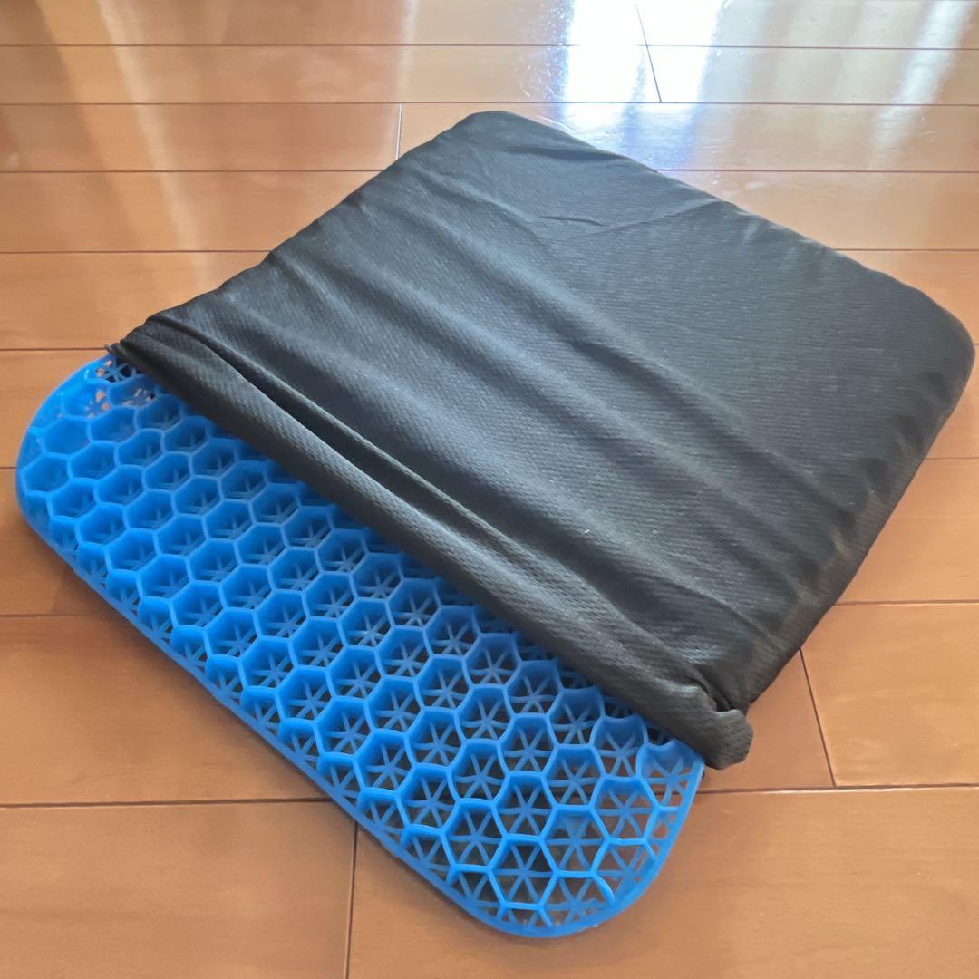 まぁ ゲルクッション ジェル 極厚 折りたたみ 座布団 ハニカム 椅子