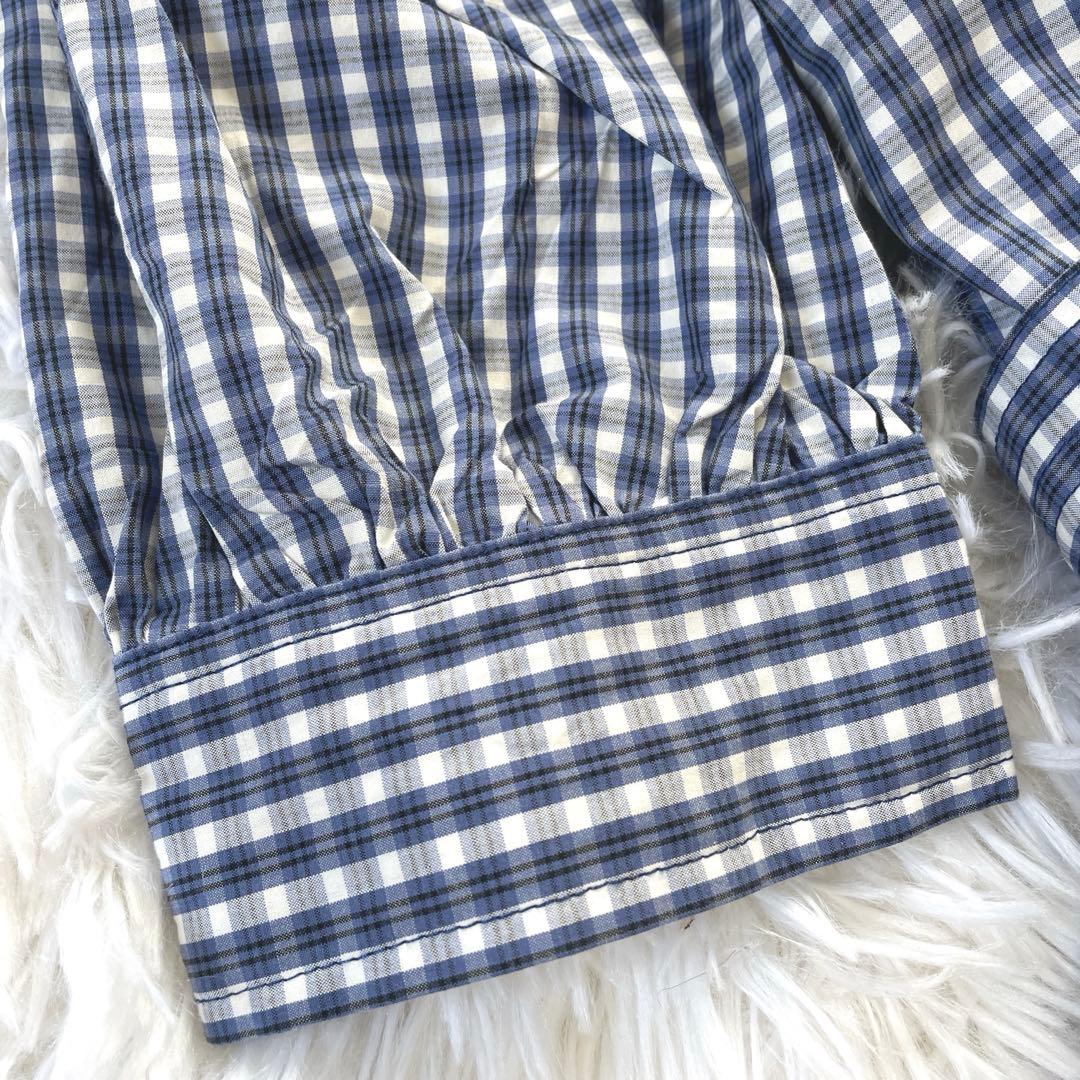 【美品】ポロラルフローレン ギンガムチェック ラップワンピース 中村アン着用
